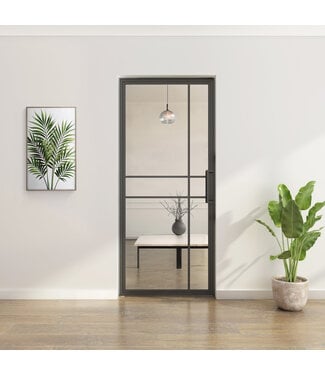 OUTLET: Stalen taatsdeur - Zwart - 6 Vlaks - Helder glas - Luxe design