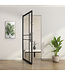 OUTLET: Stalen taatsdeur - Zwart - 6 Vlaks - Rook glas - Luxe design