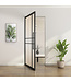 OUTLET: Stalen taatsdeur - Zwart - 6 Vlaks - Rook glas - Luxe design