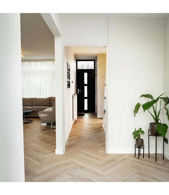 Stalen Binnendeur - Wit - 3 Vlaks - Mat glas