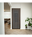 Stalen Binnendeur - Brons - 6 Vlaks - Rook glas - Luxe design