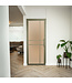 Stalen Binnendeur - Olijfgroen - 6 Vlaks - Mat glas - Luxe design