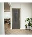 Stalen Binnendeur - Olijfgroen - 6 Vlaks - Mat glas - Luxe design