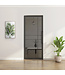 OUTLET: Stalen taatsdeur - Zwart - 6 Vlaks - Rook glas - Luxe design