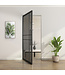OUTLET: Stalen taatsdeur - Zwart - 6 Vlaks - Rook glas - Luxe design
