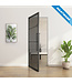 Stalen Taatsdeur - Maatwerk - Zwart - 4 Vlaks - Rook glas