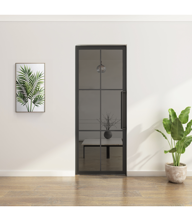 Stalen Taatsdeur - Zwart - 6 Vlaks - Moderne look