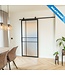 Stalen Schuifdeur - 6 Vlaks - Maatwerk - Rook glas