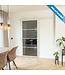 Stalen Schuifdeur - 4 Vlaks - Wit - Maatwerk - Mat glas