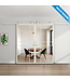 Dubbele stalen Schuifdeuren - 6 Vlaks - Wit - Maatwerk - Luxe design - Mat glas