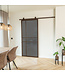 Stalen Schuifdeur - 6 Vlaks - Brons - Mat glas - Luxe design *