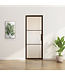 Stalen Taatsdeur - Brons - 3 Vlaks - Helder glas *