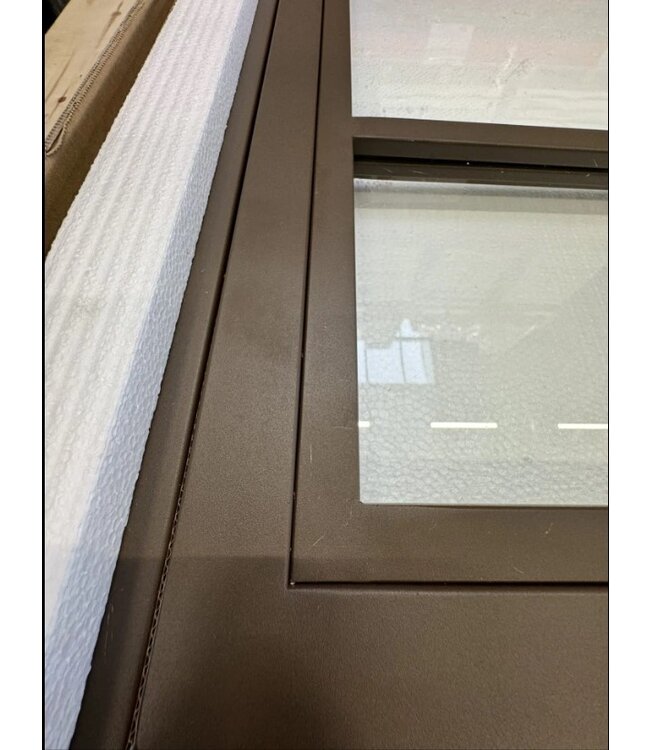 Stalen Binnendeur - 6 Vlaks - Brons - Maatwerk - Rook glas