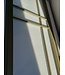 Stalen Binnendeur - Olijfgroen - 6 Vlaks - Mat glas - Luxe design