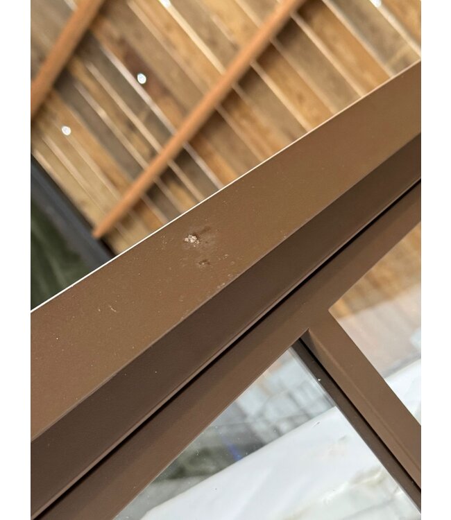 OUTLET: Stalen Binnendeur - Brons - 6 Vlaks - Helder glas - Luxe design