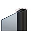 OUTLET: Stalen Taatsdeur - Zwart - 4 Vlaks - Rook glas