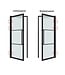 Stalen Binnendeur - Wit - 5 Vlaks rond - Rookglas