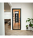 OUTLET: Stalen Binnendeur - Zwart - 6 Vlaks - 223,7 x 88,3 - Helder glas - Luxe design - Linksdraaiend