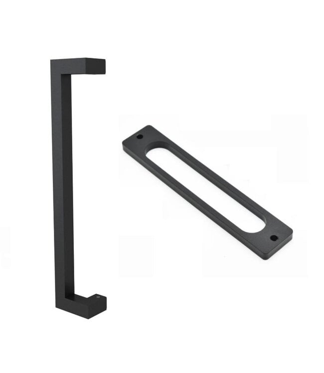 Dubbele stalen schuifdeur - Wit - 4 Vlaks rond - Mat glas