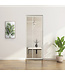Stalen Taatsdeur - Wit - 5 Vlaks rond - Rookglas