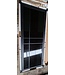 Stalen Binnendeur - Zwart - 6 Vlaks - Rook glas - Luxe design