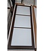 OUTLET: Stalen Binnendeur - Brons - 3 Vlaks - 231,5 x 93- Helder glas - Luxe design