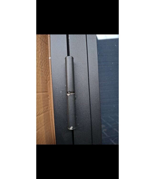 OUTLET: Stalen Binnendeur - Zwart - 3 Vlaks - 231,5 x 93 - helder glas - Luxe design - Rechtsdraaiend