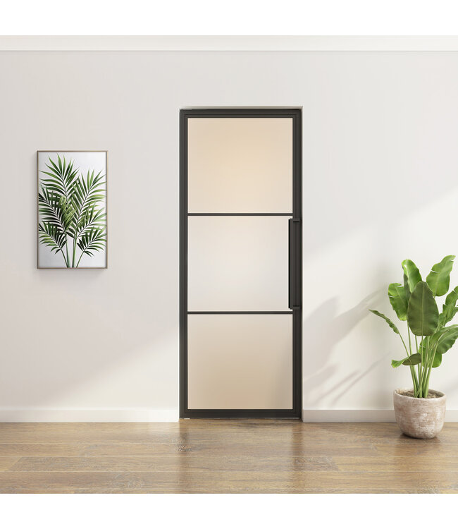 Stalen Taatsdeur - 3 Vlaks - Helder glas*