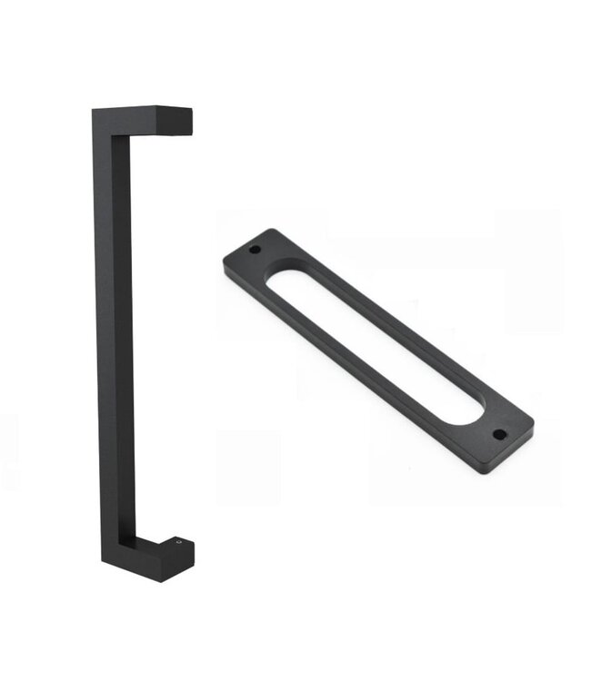 Dubbele stalen Schuifdeuren met koofsysteem en glaspanelen - Wit - 5 Vlaks rond - Maatwerk - Helder glas