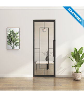 Stalen Taatsdeur - Maatwerk - Zwart - 5 Vlaks - Helder glas