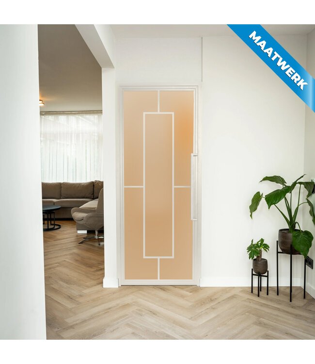 Stalen Binnendeur - Wit - 5 Vlaks - Maatwerk - Helder glas