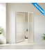 Stalen binnendeur met glaspaneel - Wit - 3 Vlaks - Maatwerk - Helder glas
