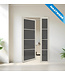 Stalen binnendeur met glaspaneel - Wit - 4 Vlaks - Maatwerk - Mat glas