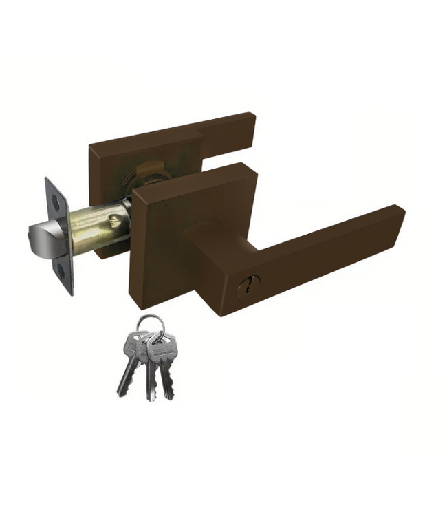 Stalen Binnendeur - 6 Vlaks - Brons - Rook glas - Met slot