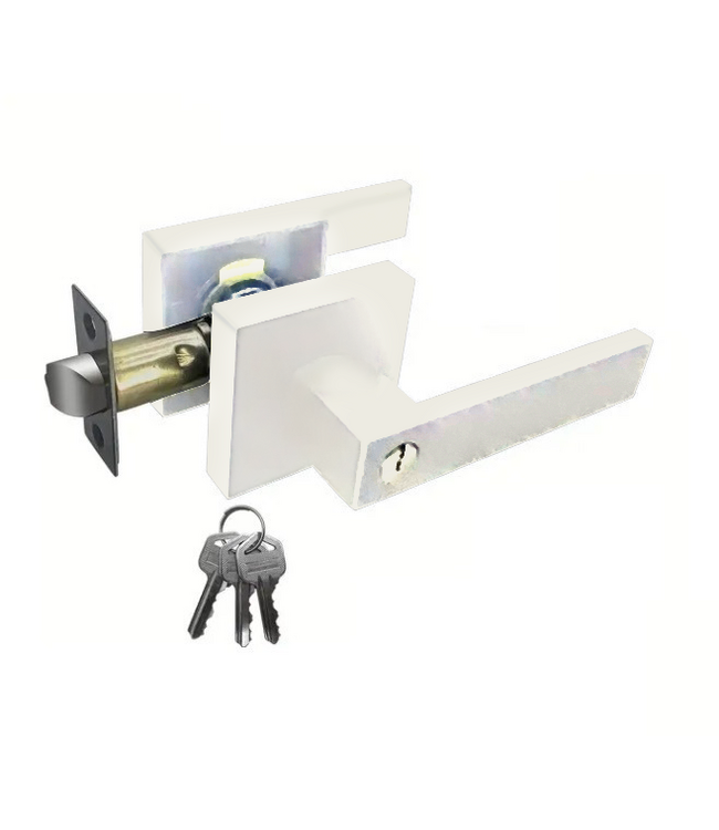 Stalen Binnendeur - 6 Vlaks - Wit - Helder glas - Met slot