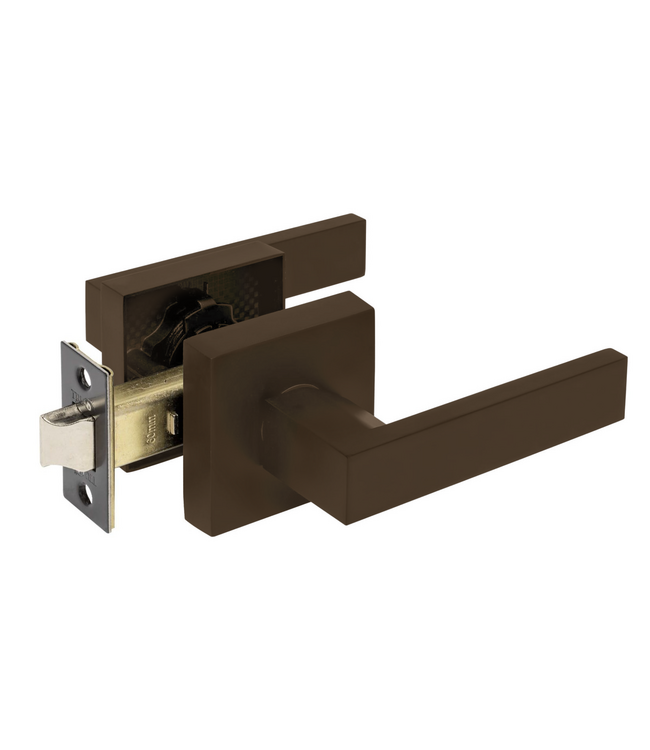 Stalen Binnendeur - 6 Vlaks - Maatwerk - Brons - Mat glas - Met slot