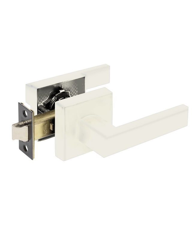 Stalen Binnendeur - 6 Vlaks - Maatwerk - Wit - Rook glas - Met slot