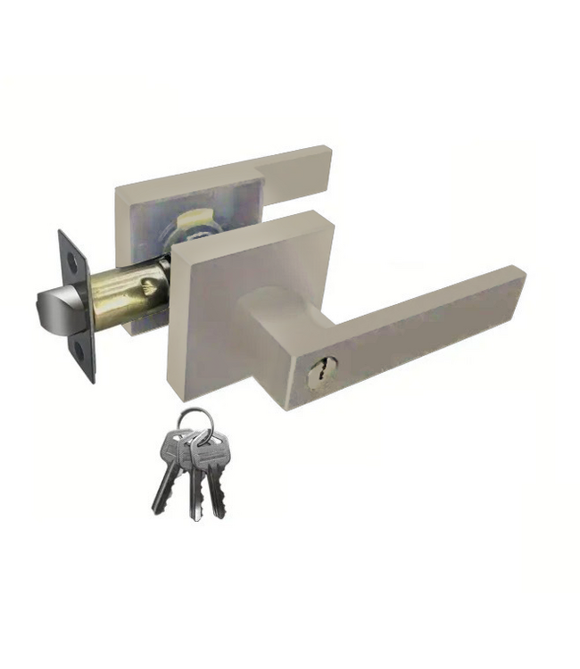 Stalen Binnendeur - 5 Vlaks - Kiezelgrijs - Rook glas - Met slot