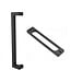 Dubbele stalen schuifdeur - Zwart - 6 Vlaks - Rook glas - Luxe design*