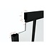 Dubbele stalen taatsdeur - Zwart - 4 Vlaks - Rook glas*