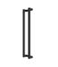 Stalen Taatsdeur - Zwart - 4 Vlaks - Rook glas*