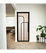 Stalen binnendeur - 4 Vlaks rond - Rookglas