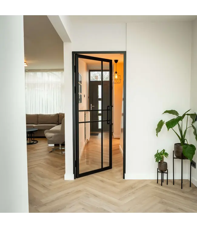 Stalen Binnendeur - 6 Vlaks - Maatwerk - Kathedraalglas - Luxe design