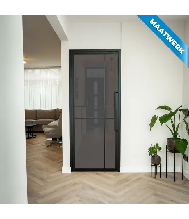 Stalen Binnendeur - 6 Vlaks - Maatwerk - Kanaalglas - Luxe design