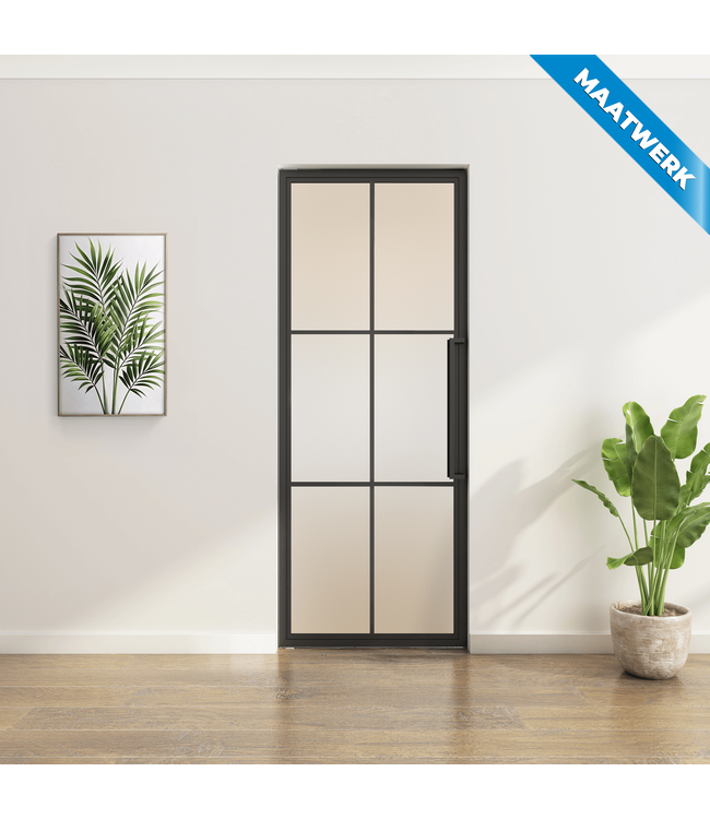 Stalen Taatsdeur - Maatwerk - 6 Vlaks - Helder glas