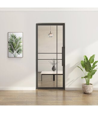 Stalen taatsdeur - Zwart - 6 Vlaks - Helder glas - Luxe design