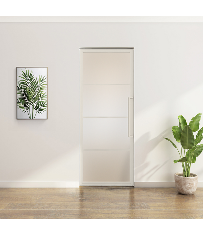 Stalen Taatsdeur - Wit - 4 Vlaks - Moderne look