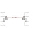 OUTLET: Stalen inzetdeur - Zwart - 6 Vlaks - 2177x874mm - Helder Glas - Luxe design - Linksdraaiend