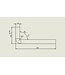 OUTLET: Stalen inzetdeur - Zwart - 6 Vlaks - 2177x874mm - Helder Glas - Luxe design - Linksdraaiend