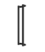 OUTLET: Stalen inzetdeur - Zwart - 6 Vlaks - 2175x872mm - Helder Glas - Luxe design - Rechtsdraaiend